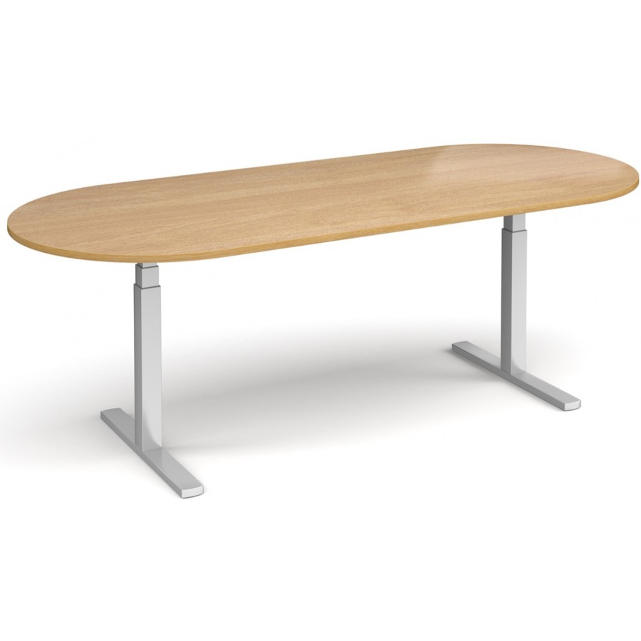 Elev8 Touch Adjustable Radial End Boardroom Table